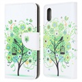 Style Series Samsung Galaxy Xcover 5 Wallet Case - Flowering Tree / Green