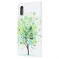 Style Series Samsung Galaxy Xcover 5 Wallet Case - Flowering Tree / Green