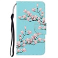 Style Series Samsung Galaxy A42 5G Wallet Case - Pink Flowers