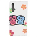 Style Series Huawei Nova 5T, Honor 20/20S Wallet Case - Owls