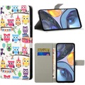 Style Series Motorola Moto G22 Wallet Case - Owls