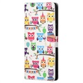 Style Series Motorola Moto G22 Wallet Case - Owls