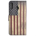 Style Series Samsung Galaxy A20e Wallet Case - Vintage American Flag