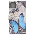 Style Series iPhone 11 Wallet Case - Blue Butterfly