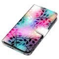 Style Series Xiaomi Redmi 9C, Redmi 9C NFC Wallet Case - Colorful Leaves