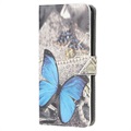 Style Series iPhone 13 Mini Wallet Case - Blue Butterfly