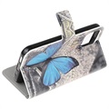 Style Series iPhone 13 Mini Wallet Case - Blue Butterfly