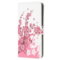 Style Series iPhone 13 Mini Wallet Case - Pink Flowers