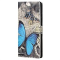 Style Series iPhone 13 Pro Max Wallet Case - Blue Butterfly