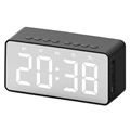 Stylish Bluetooth Speaker with LED Alarm Clock BT506 - Black