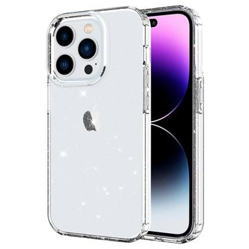 Stylish Glitter Series iPhone 14 Pro Max TPU Case - Transparent