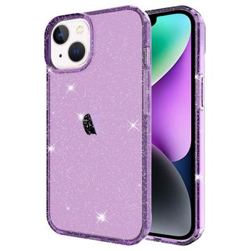 Stylish Glitter Series iPhone 14 TPU Case - Purple