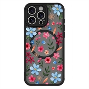 iPhone 15 Pro Max Stylish Protective Magnetic Case - Colorful Flowers