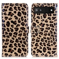 Stylish Series Google Pixel 7a Wallet Case - Leopard