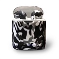 Stylish i7S TWS Wireless Earphones with Charging Base - Black Camouflage