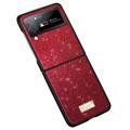 Sulada Celebrity Series Samsung Galaxy Z Flip4 5G Hybrid Case - Red