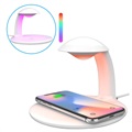 Swan Shape Fast Wireless Charger and LED Lamp with Touch Control - 10W