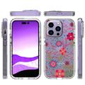 Sweet Armor Series iPhone 14 Pro Hybrid Case - Colourful Flowers