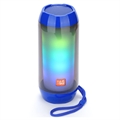 T&G TG643 Portable Bluetooth Speaker with LED Light - Blue