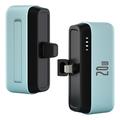 T160 Mini Portable Lightning Power Bank - PD 20W, 5000mAh - Sky Blue