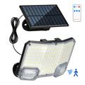 TG-TY19502 144-LED Motion Sensor Wall Light with Solar Panel for Garden and Patio
