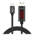 TOPK AC27 USB-C Data & Charging Cable with LCD Display - 1m