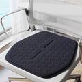 TPE Gel Cooling Seat Cushion for Summer - 49x49cm - Black