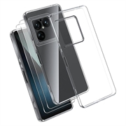 Sony Xperia 1 VIII TPU Case w/ 2x Tempered Glass Screen Protector - 9H - Clear