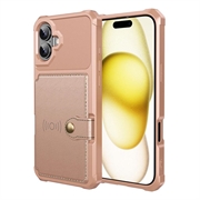 iPhone 17 TPU Case with Card Holder - Pink