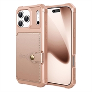 iPhone 17 Pro TPU Case with Card Holder - Pink