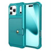 iPhone 17 Pro TPU Case with Card Holder - Turquoise