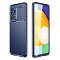 Beetle Carbon Fiber Samsung Galaxy A53 5G Case - Blue
