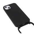 iPhone 13 TPU Case with Lanyard - Black