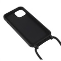 iPhone 13 TPU Case with Lanyard - Black