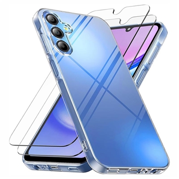 Samsung Galaxy A17/A26 TPU Case w/ 2x Tempered Glass Screen Protector - 9H - Clear