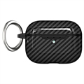 AirPods 3 TPU Case with Carabiner - Carbon Fiber - Black