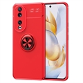 Honor 90 TPU Case with Ring Holder - Red