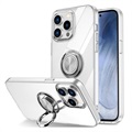 iPhone 14 Pro Max TPU Case with Ring Holder - Transparent