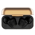 TS-100 Graffiti TWS Earphones with Bluetooth 5.0 - Black / Gold