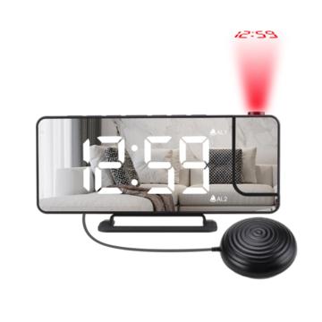LED Alarm Clock with Time Projection and Vibration TS-9211