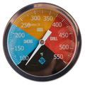 TS-BX65 Bimetallic BBQ Grill Thermometer with Color-Coded Zones