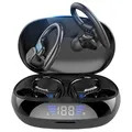 TWS Sports Earphones with LED Display VV2 - Black