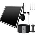 TY-106 6W Solar Panel for Security Cameras and Doorbells - Black