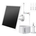 TY-106 6W Solar Panel for Security Cameras and Doorbells - White