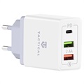 Tactical AR-QC-PD 3-Port Universal Travel Charger - USB-A, USB-C - White