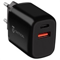 Tactical Base Plug Dual 20W Wall Charger - PD, QC3.0 - Black