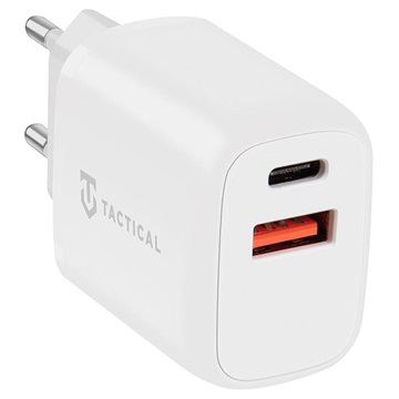 Tactical Base Plug Dual 20W Wall Charger - PD, QC3.0 - White