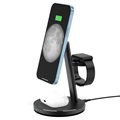 3-in-1 Magnetic Wireless Fast Charging Station B16 - 15W - Black