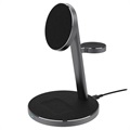 Tech-Protect A9 3-in-1 Magnetic Wireless Charging Stand - Black