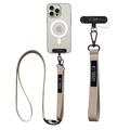 Tech-Protect C6S 2-in-1 Rope Crossbody Lanyard - Cosmic Latte